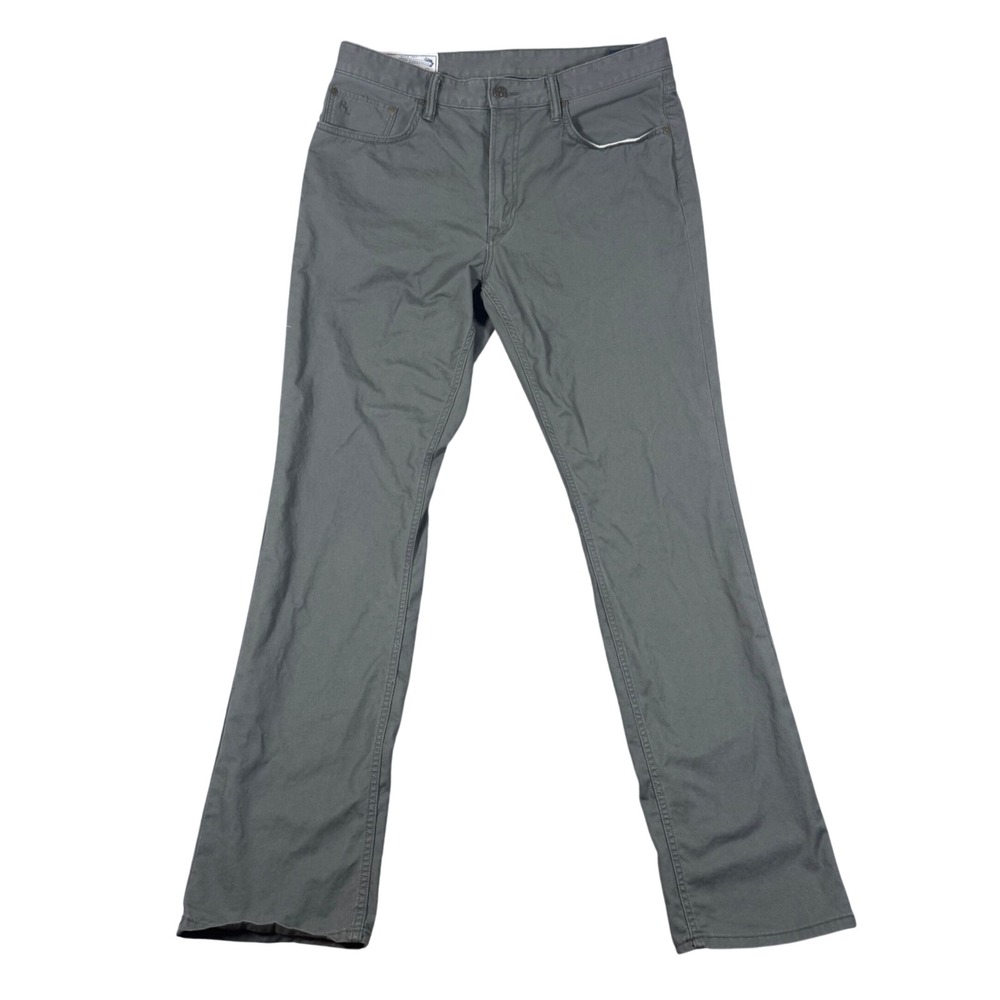 Polo Ralph Lauren Pants Mens 34x34 Gray Varick Slim Straight Stretch Twill Chino